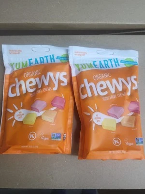 Yumearth - Chewys Fruit Chews - LOT OF 2 BAGS -5 Oz EACH Organic Strburst. DEAL! - Image 1 of 4