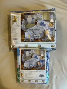 VTG Classic Winnie The Pooh TWIN SIZE 3D Butterfly Patchwork Reversible Quilt - Picture 1 of 10