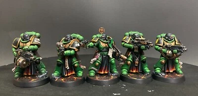 Escuadrón de Veteranos Sternguard Warhammer 40000 Marines Espaciales Salamandras pintadas GW Foto 1 de 4