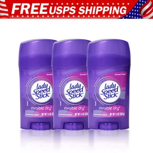 3 Pack Lady Speed Stick Invisible Dry Shower Fresh Antiperspirant Deordorant - Picture 1 of 10