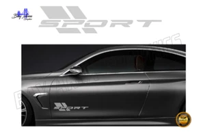 SPORT LOWER SIDE X2 DECAL PREMIUM VINYL EXTERIOR WATERPROOF FITS ALL CARS GRAY M - Bild 1 von 18