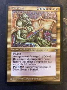 *** LEGENDS Nicol Bolas *** NM-Mint Beauty! - Vintage MtG Magic - Picture 1 of 2