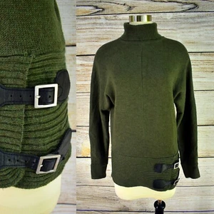 Victoria's Secret Pullover Small? Buckle Hips Heather Green Dolman Rollkragen - Bild 1 von 4
