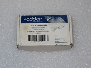 NEW Addon GLC-LH-SM-AO Transreceiver 1000BASE-LH SFP SMF Cisco 1310nm, 10km, LC - Picture 1 of 4