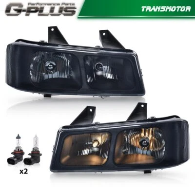 Faros faros cromados/ahumados aptos para Chevy Express GMC Savana Van 2003-2019 Foto 1 de 4