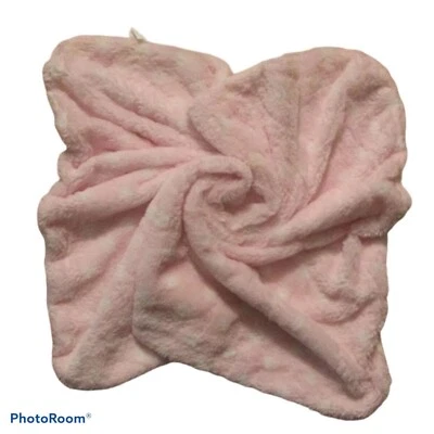 Mantas y más allá Manta a Lunares Rosa Blanco Rayas Reversible Peluche Bebé Foto 1 de 4