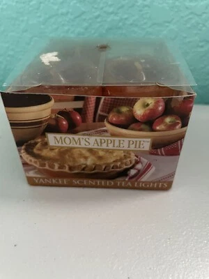 Yankee Candle MOM'S APPLE PIE Tealight Candles RETIRED 11 Tealights NIB - Image 1 of 4