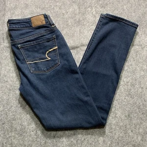 American Eagle Skinny Stretch Denim Jeans Blau Damen Größe 2 - Bild 1 von 15