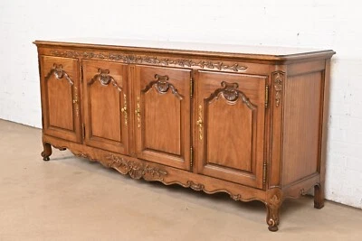 Kindel Furniture French Provincial Louis XV Solid Cherry Wood Sideboard - Image 1 of 4