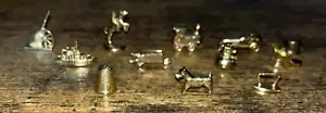 Monopoly Replacement 12 GOLD TOKENS from Deluxe edition of Monopoly game car+ - Picture 1 of 2
