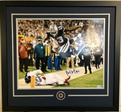 MICHAEL GALLUP FRAMED SIGNED DALLAS COWBOYS 16x20 PHOTO TRISTAR HOLO - Image 1 of 2