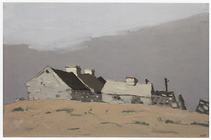Penrhyn Llechylched Kyffin Williams Anglesey Wales print in 11 x 14 inch mount - Picture 1 of 1