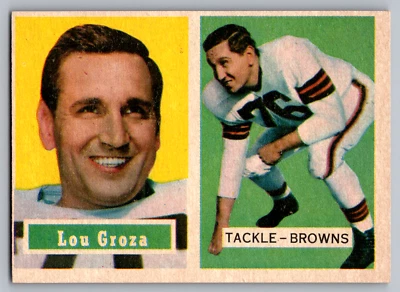 1957 TOPPS #28 LOU GROZA BROWNS - Image 1 of 3