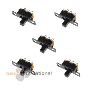 10x SPDT SLIDE SWITCH ON-OFF Mini PCB Mount Metal Miniature - Picture 1 of 1
