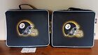 2X Steelers Football Stadium Seat Cushions Removable Washable Covers Nfl