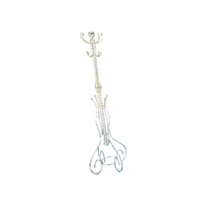 VTG Brass Tone Floor Hall Tree Standing Coat Rack Stand Gold MCM Price Prod New - Picture 1 of 10