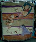 New Disney Winnie The Pooh Blustery Days Blow Bothers Throw Fringe Blanket 47X56
