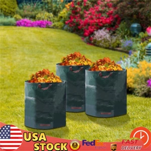 Bolsas de residuos de jardín reutilizables de 32 galones de 32 galones bolsas de residuos de césped de hoja de patio - Imagen 1 de 16