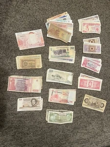 Lot Of 92 Various Old Foreign Bills Collections - Picture 1 of 13