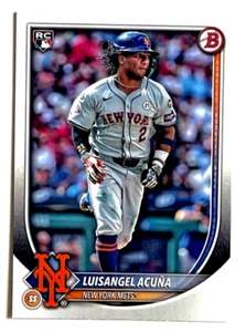 2025 BOWMAN LUISANGEL ACUNA BASE NEW YORK METS RC #83 - Picture 1 of 1