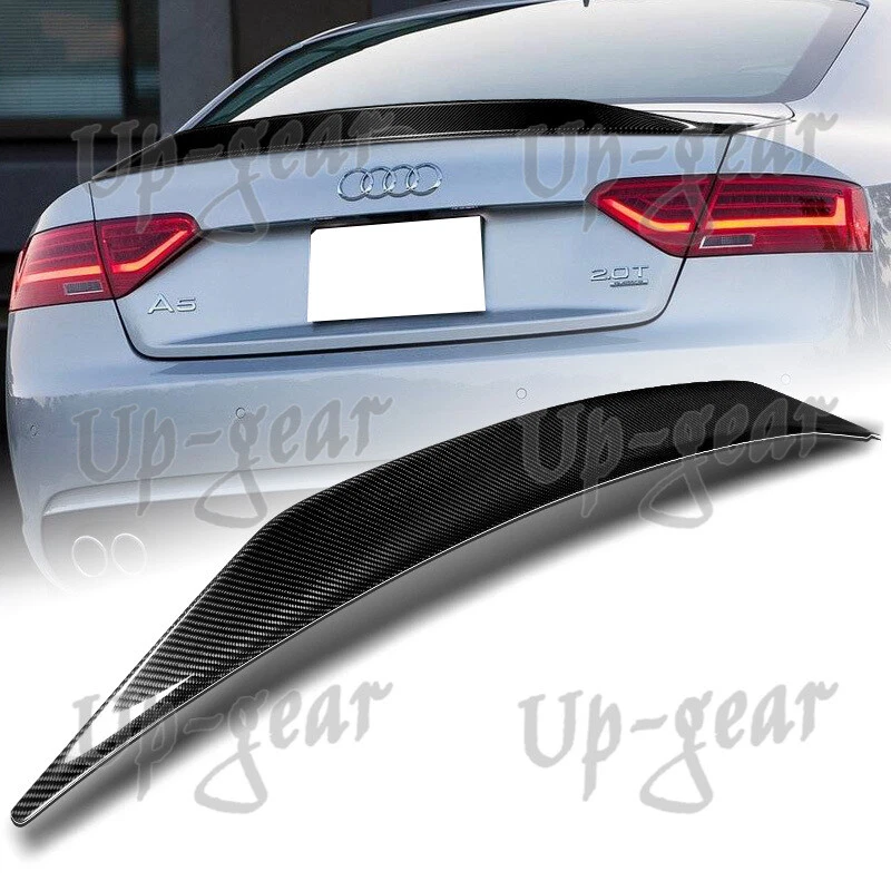Spoiler tampa porta-malas fibra de carbono estilo CAT Audi A5 Quattro Coupe 2008-2016 - Imagem 1 de 4