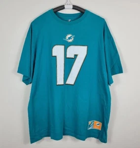 Ryan Tannehill #17 Miami Dolphins NFL Majestic Jersey T-shirt Mens Size Big 3XL - Picture 1 of 8