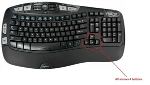 Logitech K350 Wireless Keyboard Replacement Key Button Part 820-002546 Y-R0053 - Picture 1 of 43
