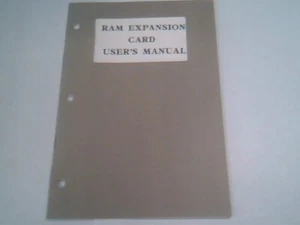 User's Manual Guide - BS-500 RAM Expansion Card - Picture 1 of 4