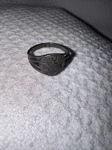 VINTAGE GIRL SCOUT STERLING SILVER RING approx. SIZE 4.5 - Picture 1 of 8