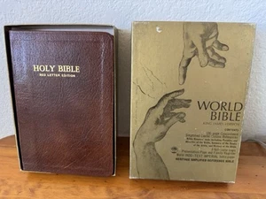WORLD KJV HERITAGE SIMPLIFIED REFERENCE BIBLE GENUINE LEATHER - Foto 1 di 19