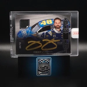 National Treasures Track Pass 2023 Material Signatures Silver Jimmie Johnson/49 - Imagen 1 de 2