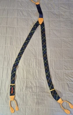 Tirantes Pendleton Vintage Para Hombre Talla Única Lana Cuadros Cuero Botón Extremo Ben Años 90 Foto 1 de 4