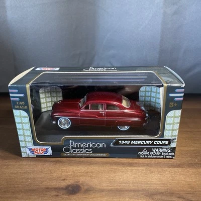 Motor Max American Classic 1949 Mercury Coupe Red 1:43 Diecast Car - Image 1 of 4
