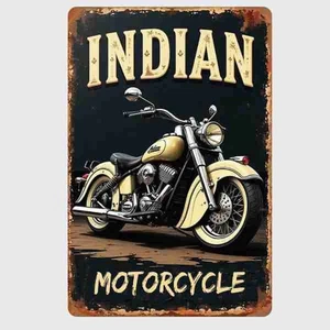 Blechschild Indian Motorcycle Vintage Metallschild TEL4164 - Bild 1 von 2