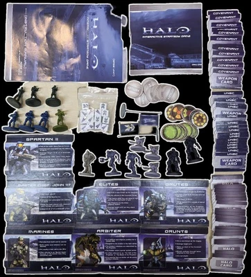Halo Interactive Strategy Board Game Replacement Pieces Lot DVD Figures Dice.... - Image 1 of 4