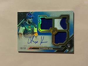 Alejandro Kirk 2021 Triple Threads Gioco Usato Patch Rookie RC Autografo /10 - Foto 1 di 3