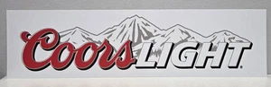 NEU Coors Light Bier Boden Ständer Preisgeber Werbung Kunststoff Schild 20"x5,25" - Bild 1 von 3