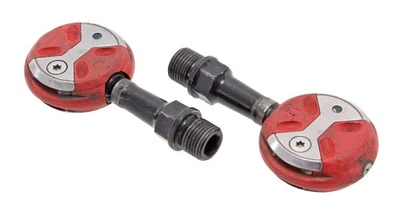 Speedplay Zero Clipless Road Bike Pedals Red 50mm Chromoly 4 Bolt Tri Race TT - Image 1 of 4