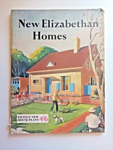 VINTAGE NEW ELIZABETHAN HOMES 1953 HOME DESIGN AND INTERIORS MAGAZINE - Picture 1 of 14