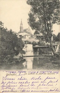 Postcard Belgium Rochefort La Lomme at the Recollets bridge. Circa 1900 - Bild 1 von 2