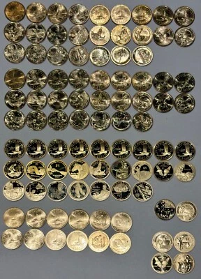 2000 - 2025 Sacagawea Native American 96 Coin PDS +W Set w18 Special Issue Coins - Image 1 of 4