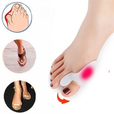 2 x Silikon Hallux Valgus Zehenspreizer Reibungsschutz Ballenschutz Fußbandage