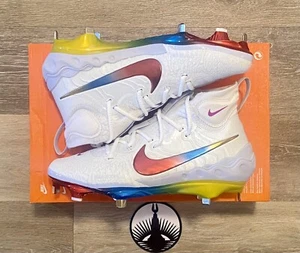 Botines de béisbol Nike Alpha Huarache NXT arco iris DJ6517-106 para hombre 8,5, para mujer 10 - Imagen 1 de 12