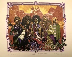 27 CLUB ~ Folleto ~ Firmado EMEK ROGERS HAMPTON ~ Cobain Hendrix Joplin Morrison - Imagen 1 de 3
