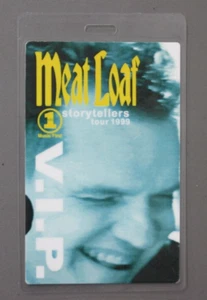Meat Loaf backstage pass laminated Storytellers Tour 1991 VH1 - VIP AUTHENTIC ! - Picture 1 of 1