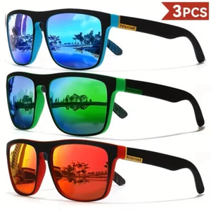 3 PEZZI - OCCHIALI DA SOLE ELEGANTI UOMO POLARIZZATI OCCHIALI PROTEZIONE UV400 - Foto 1 di 24