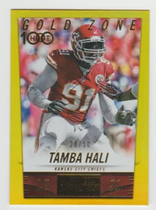 TAMBA HALI Chiefs 2014 Score GOLD ZONE #300 SP Parallel #28/50 SSP - Picture 1 of 2