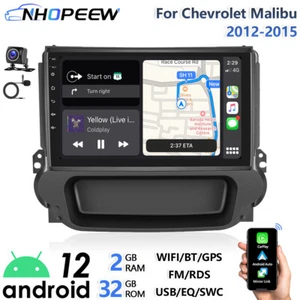 Camera+ Carplay Android Car Stereo GPS Navi BT For Chevy Malibu 2012-2015 Radio - Picture 1 of 21