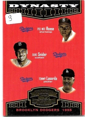 PEE WEE REESE PREMIUM LOT: 11 MINT ALL DIFFERENT CARDS BV$40.00 - Image 1 of 4