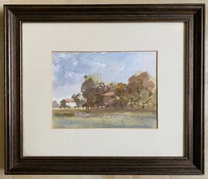 “Paesaggio Con Alberi “Acquarello Con Cornice - Picture 1 of 4